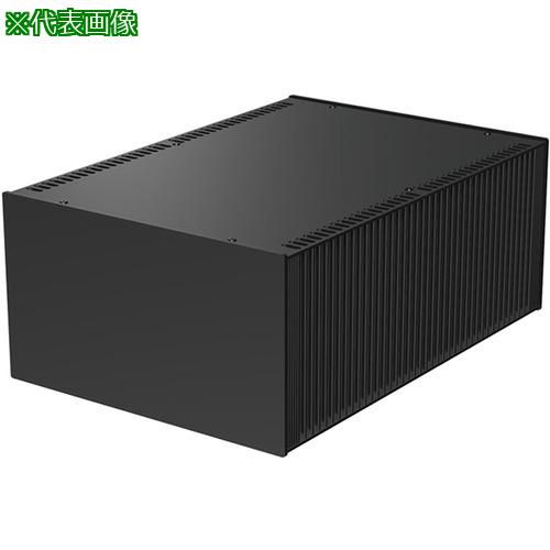 ■タカチ 縦型ヒートシンク式アルミサッシケース ブラック〔品番:HY1332333BB〕【1957561:0】[法人・事業所限定][外直送元][店頭受取不可]