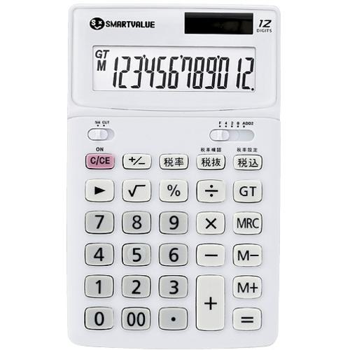 ■JTX 831093)中型電卓 ホワイト5台 K071J-5〔品番:K071J5〕【1960082:0】[送料別途見積り][掲外取寄][店頭受取不可]