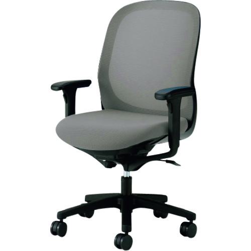 ■PLUS 657442)事務イス Fita KD-FT60ML-CGY 〔品番:KDFT60MLCGY〕【1960252:0】[送料別途見積り][法人・事業所限定][外直送][店頭受取不可]