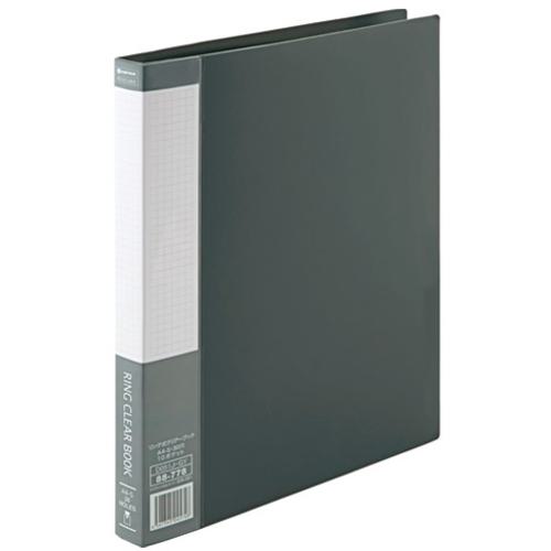 ■JTX 886620)リング式クリアブック灰10冊 D051J10GY〔品番:D051J10GY〕【1961617:0】[送料別途見積り][掲外取寄][店頭受取不可]