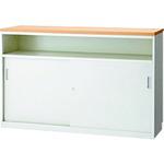 ■PLUS 32041)FK ハイカウンター中棚付引違い FK-15HT WM〔品番:FK15HTWM〕【1961792:0】[送料別途見積り][法人・事業所限定][外直送][店頭受取不可]｜ホームセンターバロー　店