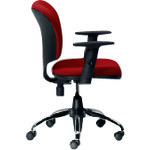 ■プラス 610692)事務イス プロップ KD-A95SEL RD 〔品番:KDA95SELRD〕【1961862:0】[送料別途見積り][法人・事業所限定][外直送][店頭受取不可]｜ホームセンターバロー　店