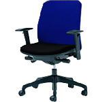 ■PLUS 652145)事務イス カイル KD-HL67SL BL/BK〔品番:KDHL67SLBLBK〕【1964969:0】[送料別途見積り][法人・事業所限定][外直送][店頭受取不可]