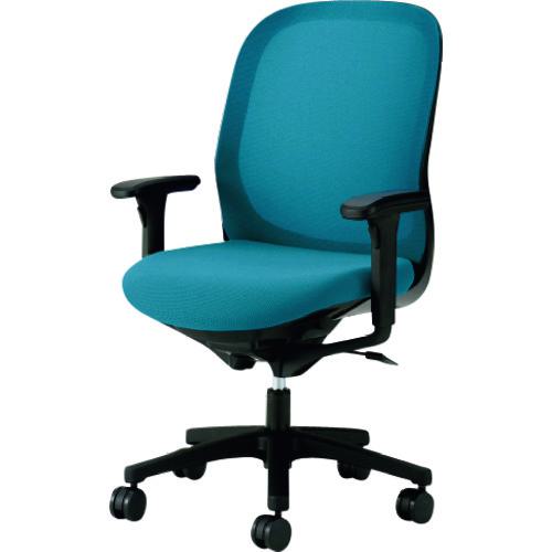 ■PLUS 657446)事務イス Fita KD-FT60ML-SBL 〔品番:KDFT60MLSBL〕【1965030:0】[送料別途見積り][法人・事業所限定][外直送][店頭受取不可]｜ホームセンターバロー　店