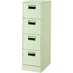 ■PLUS 21534)ファイリングキャビネットK型 A4-4 LGY〔品番:A44LGY〕【1968095:0】[送料別途見積り][法人・事業所限定][外直送][店頭受取不可]｜ホームセンターバロー　店