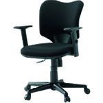 ■PLUS 365090)事務イス プロップ肘付 KD-A92SL BK〔品番:KDA92SLBK〕【1969648:0】[送料別途見積り][法人・事業所限定][外直送][店頭受取不可]