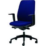 ■PLUS 652121)事務イス カイル KB-HL63SL BL〔品番:KBHL63SLBL〕【1969789:0】[送料別途見積り][法人・事業所限定][外直送][店頭受取不可]
