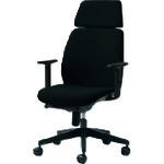■プラス 630898)事務イス Uチェア KD-UC63SEL BK 〔品番:KDUC63SELBK〕【1971312:0】[送料別途見積り][法人・事業所限定][外直送][店頭受取不可]｜ホームセンターバロー　店