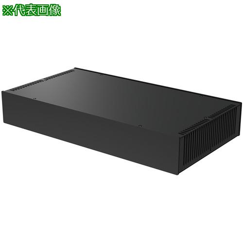 ■タカチ 縦型ヒートシンク式アルミサッシケース ブラック〔品番:HY704323BB〕【1971705:0】[法人・事業所限定][外直送元][店頭受取不可]