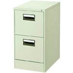 ■PLUS 21532)ファイリングキャビネットK型 A4-2 LGY〔品番:A42LGY〕【1972793:0】[送料別途見積り][法人・事業所限定][外直送][店頭受取不可]｜ホームセンターバロー　店