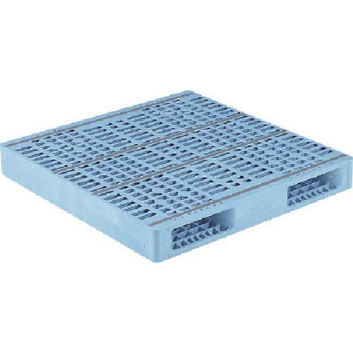 ■サンコー プラスチックパレット 813203 R2-115115F 青〔品番:R2115115F〕【1980499:0】[送料別途見積り][法人・事業所限定][外直送][店頭受取不可]
