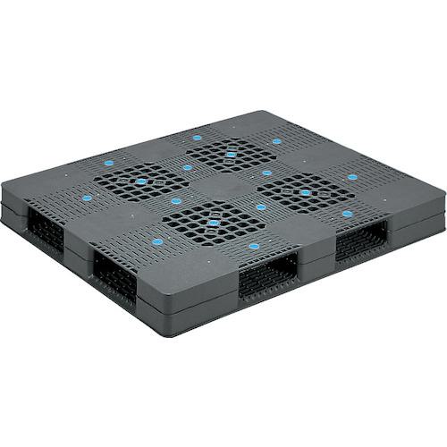 ■サンコー プラスチックパレット 813016 D4-110136 グレー〔品番:D4110136PE〕【1980511:0】[送料別途見積り][法人・事業所限定][外直送][店頭受取不可]