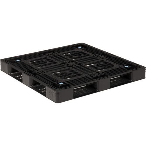 ■サンコー リサイクルプラスチックパレット 812902 D4-114114黒〔品番:SKD4114114BK〕【1980536:0】[送料別途見積り][法人・事業所限定][外直送][店頭受取不可] 22,000円