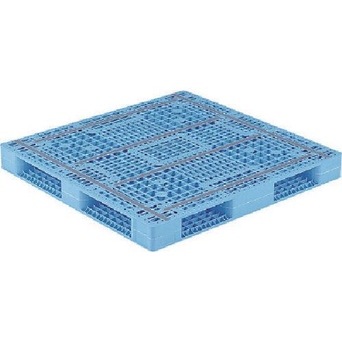 ■サンコー プラスチックパレット 813054 R4-112116 青〔品番:R4112116〕【1980549:0】[送料別途見積り][法人・事業所限定][外直送][店頭受取不可]