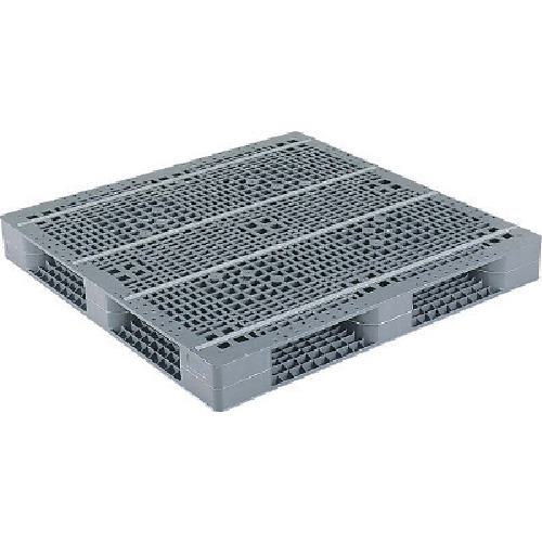 ■サンコー プラスチックパレット 816902 R4-1313 グレー〔品番:R41313〕【1982027:0】[送料別途見積り][法人・事業所限定][外直送][店頭受取不可]