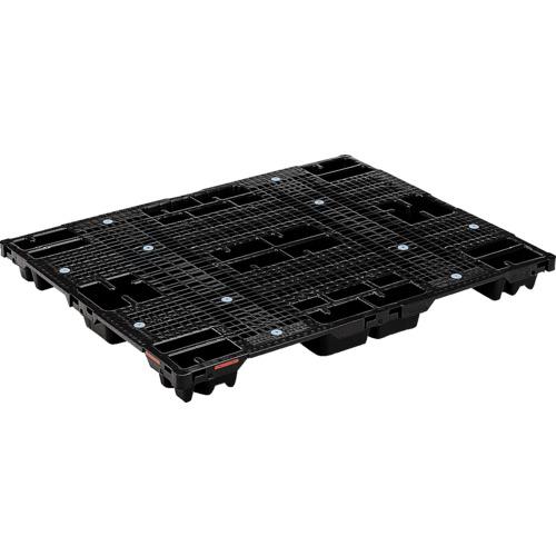 ■サンコー リサイクルプラスチックパレット 815402 SN4-1114黒〔品番:SKSN41114BK〕【1982030:0】[送料別途見積り][法人・事業所限定][外直送][店頭受取不可]