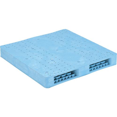 ■サンコー プラスチックパレット 810012 R2-1010F青〔品番:SKR21010FBL〕【1982085:0】[送料別途見積り][法人・事業所限定][外直送][店頭受取不可]｜ホームセンターバロー　店