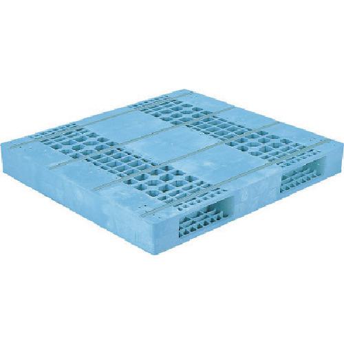 ■サンコー プラスチックパレット 813200 R2-1112F 青〔品番:R21112F〕【1982092:0】[送料別途見積り][法人・事業所限定][外直送][店頭受取不可] 38,390円