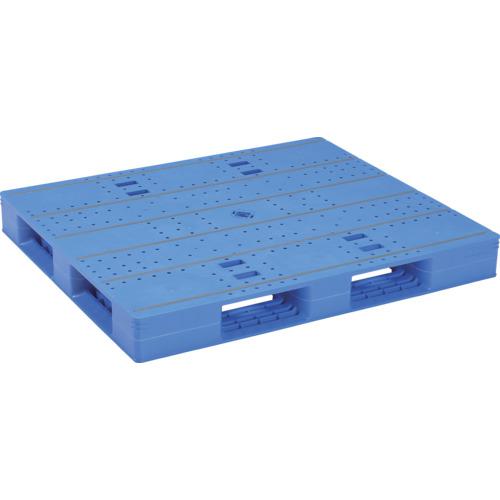 ■サンコー プラスチックパレット 840055 LX-1113D4青〔品番:SKLX1113D4BL〕【1982093:0】[送料別途見積り][法人・事業所限定][外直送][店頭受取不可] 30,470円
