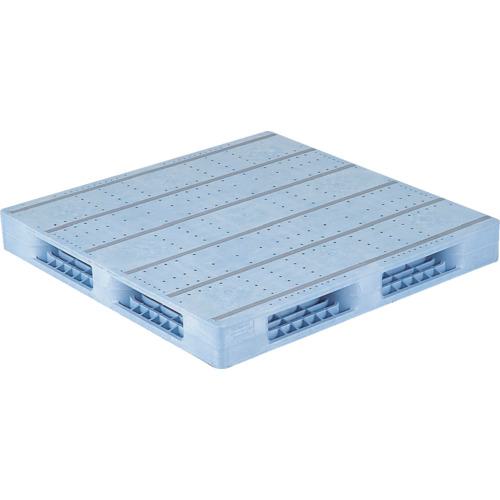 ■サンコー プラスチックパレット 814451 R4-1212F青〔品番:SKR41212FBL〕【1982113:0】[送料別途見積り][法人・事業所限定][外直送][店頭受取不可] 47,740円