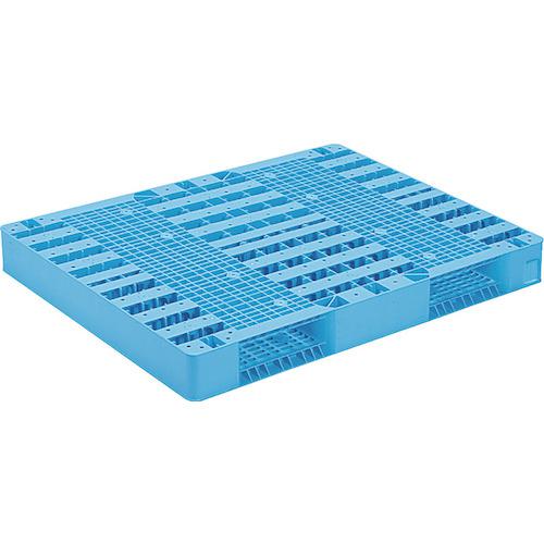 ■サンコー プラスチックパレット 815403 R2-1114-3青〔品番:SKR211143BL〕【1982120:0】[送料別途見積り][法人・事業所限定][外直送][店頭受取不可] 28,160円