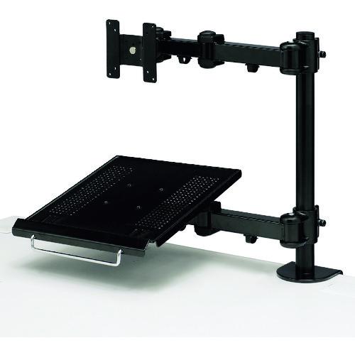 ■SANWA デュアルシステムアーム(ノートPC台)〔品番:CRLA602〕【2011817:0】[店頭受取不可]｜ホームセンターバロー　店