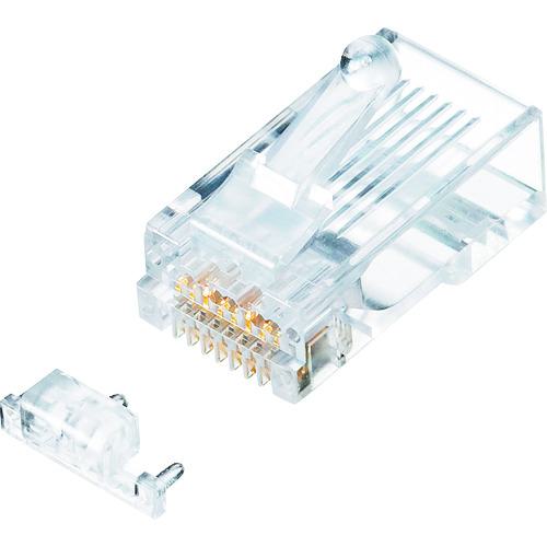■SANWA カテゴリ6A RJ-45コネクタ(単線用)〔品番:ADT6ARJ100〕【2014885:0】[法人・事業所限定][外直送元][店頭受取不可]