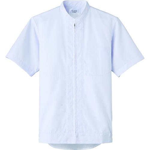 ■サンペックス 半袖ジャンパー 食品工場 白衣 衛生 ホワイト 3L〔品番:FA26983L〕【2043452:0】[送料別途見積り][掲外取寄][店頭受取不可]