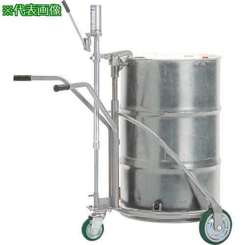 ■KSK ステンレスドラムカー〔品番:SCD300〕【2060009:0】[送料別途見積り][法人・事業所限定][外直送][店頭受取不可]
