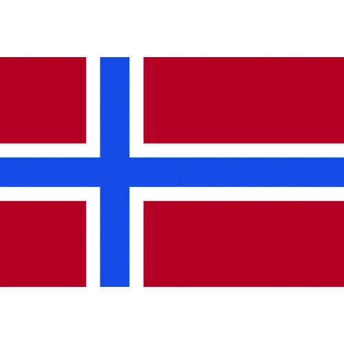 ■東京製旗 国旗No.2(90×135cm) ノルウェ-〔品番:426581〕【2073814:0】[店頭受取不可]