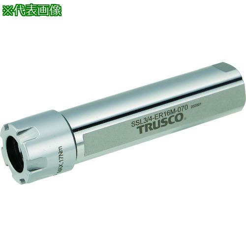 ■TRUSCO 【売切廃番】NC旋盤用ストレートシャンクコレットホルダ フラット付きERMコレットホルダSSL型(インチ) シャンク径3/4 全長63 ER16用〔品番:SSL34ER16M040〕【2076830:0】[店頭受取不可]