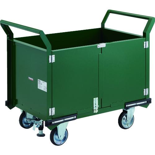 ■TRUSCO 鋼鉄製運搬車 900X600 観音扉 プレス車輪 Lストッパー付〔品番:PH26PSS〕【2077187:0】[法人・事業所限定][直送元][店頭受取不可]