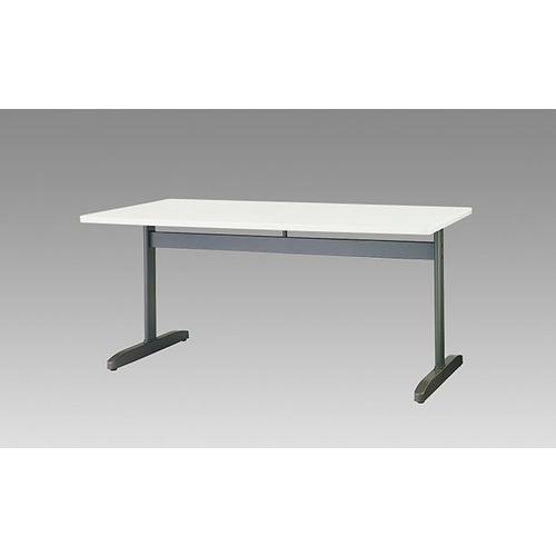 ■NAIKI 会議用テーブル (T字脚) (直線)〔品番:KHE1575WH〕【2089631:0】[送料別途見積り][法人・事業所限定][外直送][店頭受取不可]