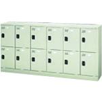 ■PLUS 71091)多人数用ロッカー KL-L62 LGY〔品番:KLL62LGY〕【2092069:0】[送料別途見積り][法人・事業所限定][外直送][店頭受取不可]