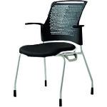 ■PLUS 629404)会議イス チェダーC MB-W61NH BK〔品番:MBW61NHBK〕【2092125:0】[送料別途見積り][法人・事業所限定][外直送][店頭受取不可]｜ホームセンターバロー　店