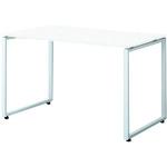 ■PLUS 632176)SQ デスク(配線口付)SQ-W127H W4/M4〔品番:SQW127HW4M4〕【2092204:0】[送料別途見積り][法人・事業所限定][外直送][店頭受取不可]
