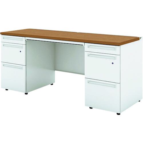 ■PLUS 779649)US 両袖机UR-166D-33 T2/W4〔品番:UR166D33T2W4〕【2092645:0】[送料別途見積り][法人・事業所限定][外直送][店頭受取不可]｜ホームセンターバロー　店