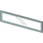 ■PLUS 626019)LFパネル 透明ガラスパネル LF-2G11 DGY〔品番:LF2G11〕【2093553:0】[送料別途見積り][法人・事業所限定][外直送][店頭受取不可]