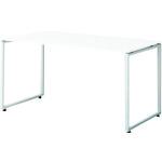 ■PLUS 632173)SQ デスク(配線口付)SQ-W147H W4/M4〔品番:SQW147HW4M4〕【2093861:0】[送料別途見積り][法人・事業所限定][外直送][店頭受取不可]