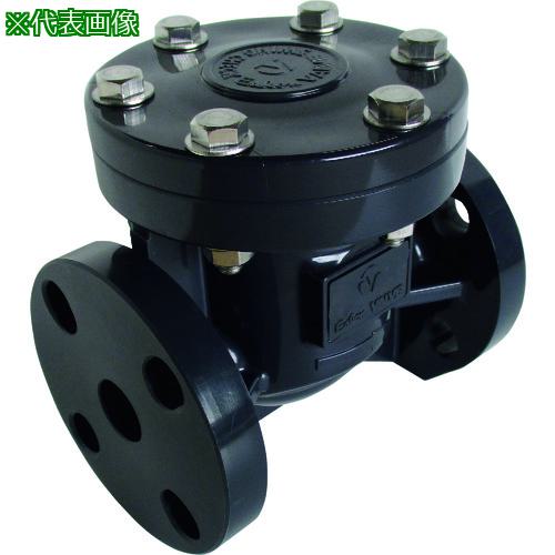 ■エスロン スイングチャッキ 本体材質PVC シール材質PTFE+FKM JIS10KF 20A〔品番:SCV20V〕【2094840:0】[送料別途見積り][法人・事業所限定][外直送][店頭受取不可]
