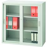 ■JTX 869017)組立式アクリル引違保管庫 JH-8840G〔品番:JH8840G〕【2095036:0】[送料別途見積り][法人・事業所限定][外直送][店頭受取不可]