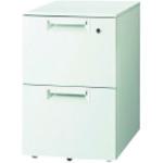 ■PLUS 740139)キャビネット2段 JS-046SC-A2 ホワイト〔品番:JS046SCA2W4〕【2095083:0】[送料別途見積り][法人・事業所限定][外直送][店頭受取不可]｜ホームセンターバロー　店