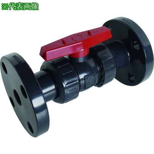 ■エスロン ボールバルブ禁油 本体材質PVC シール材質FKM JIS10KF 80A〔品番:B80FXVE〕【2096430:0】[送料別途見積り][法人・事業所限定][外直送][店頭受取不可]