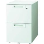 ■PLUS 740123)キャビネット2段RJ-046SC-A2 ホワイト〔品番:RJ046SCA2W4〕【2097069:0】[送料別途見積り][法人・事業所限定][外直送][店頭受取不可]｜ホームセンターバロー　店