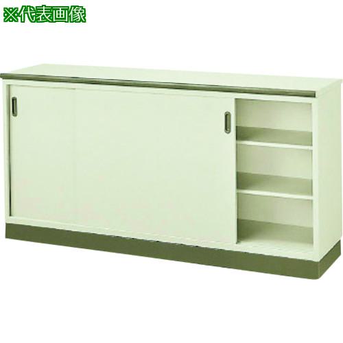 ■PLUS 94505)SK ハイカウンター書庫型 SK-3530 LGY〔品番:SK3530LGY〕【2097076:0】[送料別途見積り][法人・事業所限定][外直送][店頭受取不可]