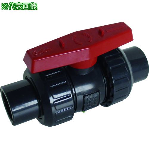 ■エスロン ボールバルブ禁油 本体材質PVC シール材質FKM TS 50A〔品番:B50SXVE〕【2098065:0】[送料別途見積り][法人・事業所限定][外直送][店頭受取不可]