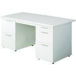 ■PLUS 678642)リード 両袖机 LE-147D-32 WS/W4〔品番:LE147D32WSW4〕【2098399:0】[送料別途見積り][法人・事業所限定][外直送][店頭受取不可]