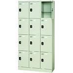 ■PLUS 71076)多人数用ロッカー KL-H34N LGY〔品番:KLH34NLGY〕【2101517:0】[送料別途見積り][法人・事業所限定][外直送][店頭受取不可]