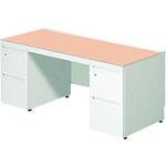 ■PLUS 674412)ステージオ 両袖机 ST-F167L-33 WM/W〔品番:STF167L33WMW〕【2101708:0】[送料別途見積り][法人・事業所限定][外直送][店頭受取不可]