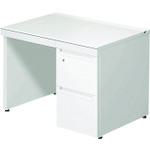 ■PLUS 673554)ステージオ 片袖机 ST-F107L-P3 WS/W4〔品番:STF107LP3WSW4〕【2101769:0】[送料別途見積り][法人・事業所限定][外直送][店頭受取不可]｜ホームセンターバロー　店